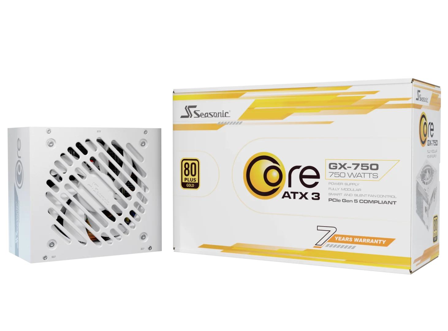 Seasonic CORE GX-750 White ATX 3.1 750W (SRP-CGX751-A5A32SF-WHITE) - Image 6