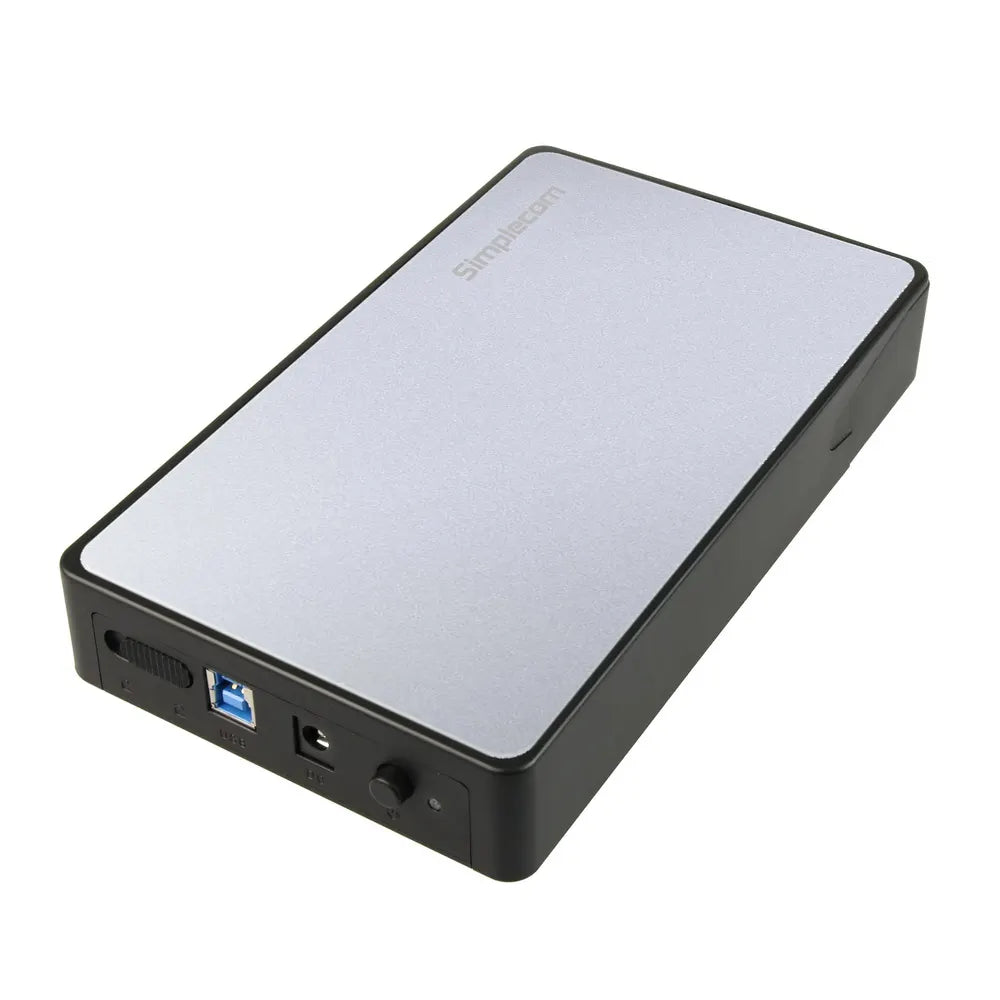 Simplecom SE325 Tool Free 3.5" SATA HDD to USB 3.0 Hard Drive Enclosure Silver - Image 2