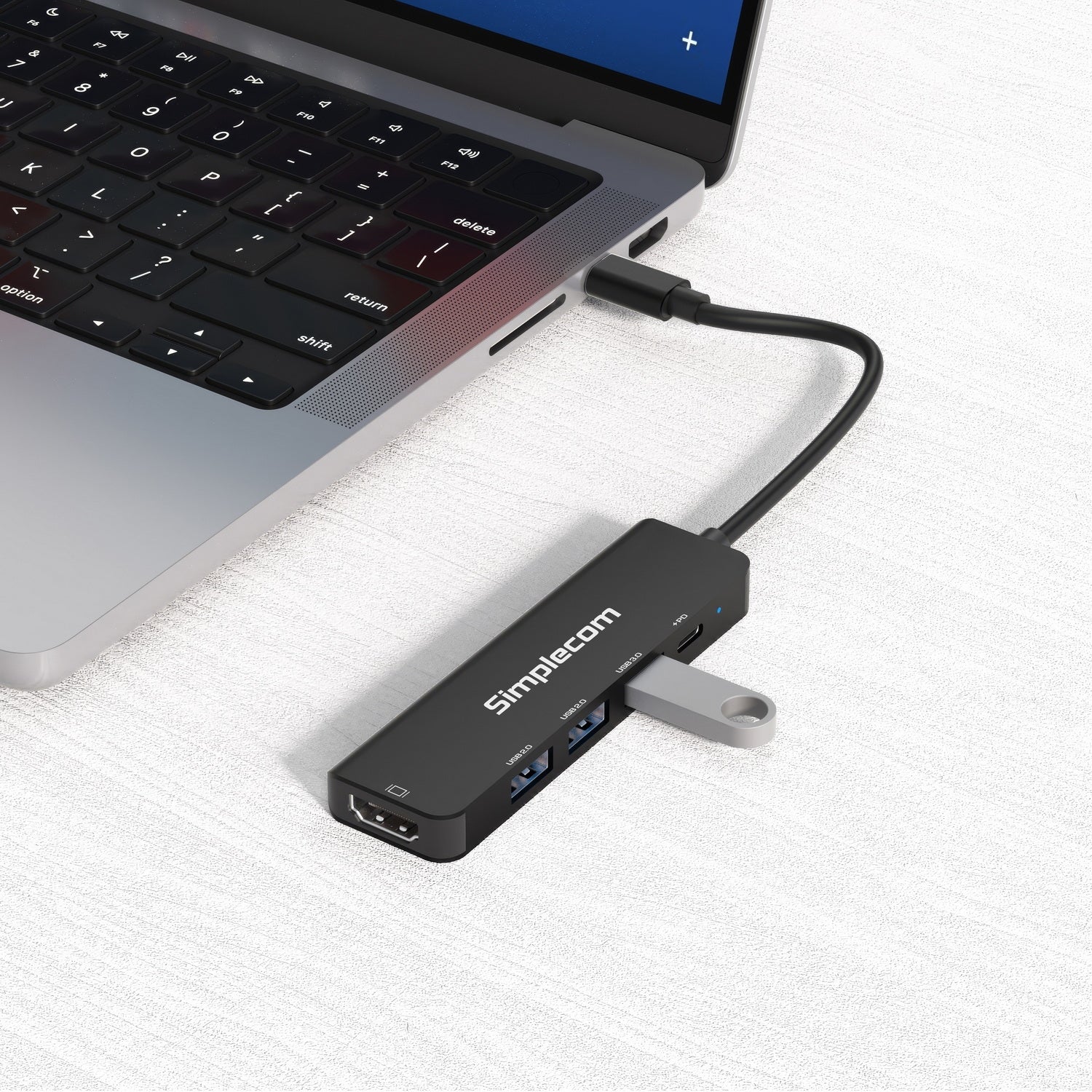 Simplecom CHT550 USB-C 5-in-1 Multiport Docking Station with USB Hub PD HDMI 2.0 - Image 5