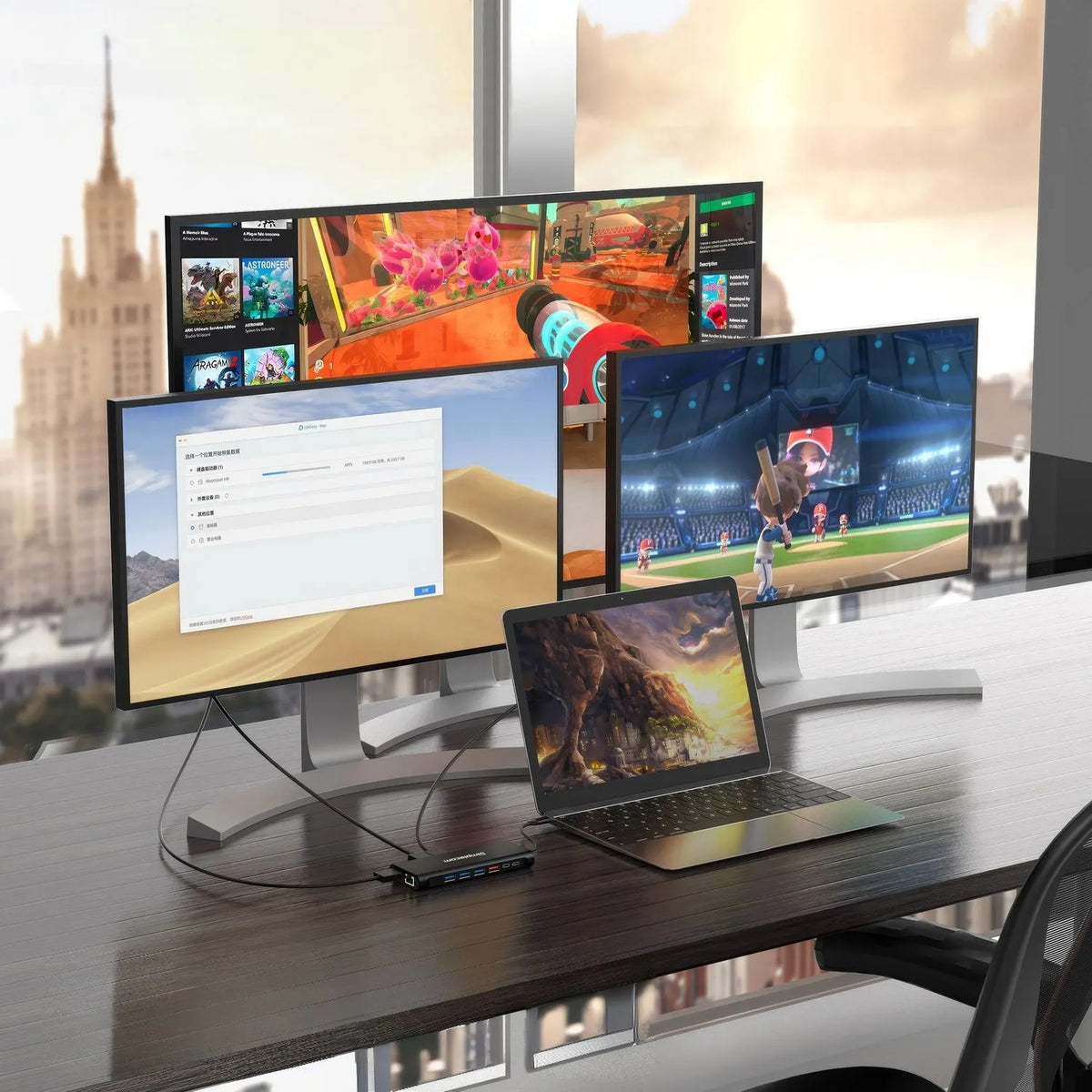 Simplecom CHT814 14-in-1 USB-C 4K Triple Display MST Docking Station with Dual HDMI DP - Image 5