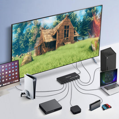 Simplecom CM317 7-Port HDMI 2.0 Switch with Remote 7 IN 1 OUT Splitter HDCP 2.2 4K@60Hz  - Image 5