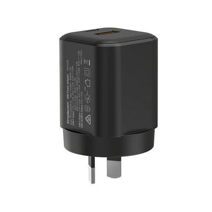 Simplecom CU235 Dual Port PD 35W Fast Wall Charger USB-C + USB-A for Phone Tablet - Image 3