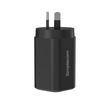 Simplecom CU365 3-Port PD 65W GaN Wall Charger Dual USB-C + USB-A for Phone Laptop - Image 5