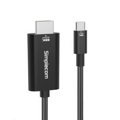 Simplecom DA324 USB-C to HDMI 2.1 Cable 2M HDCP 8K@60Hz - Image 2