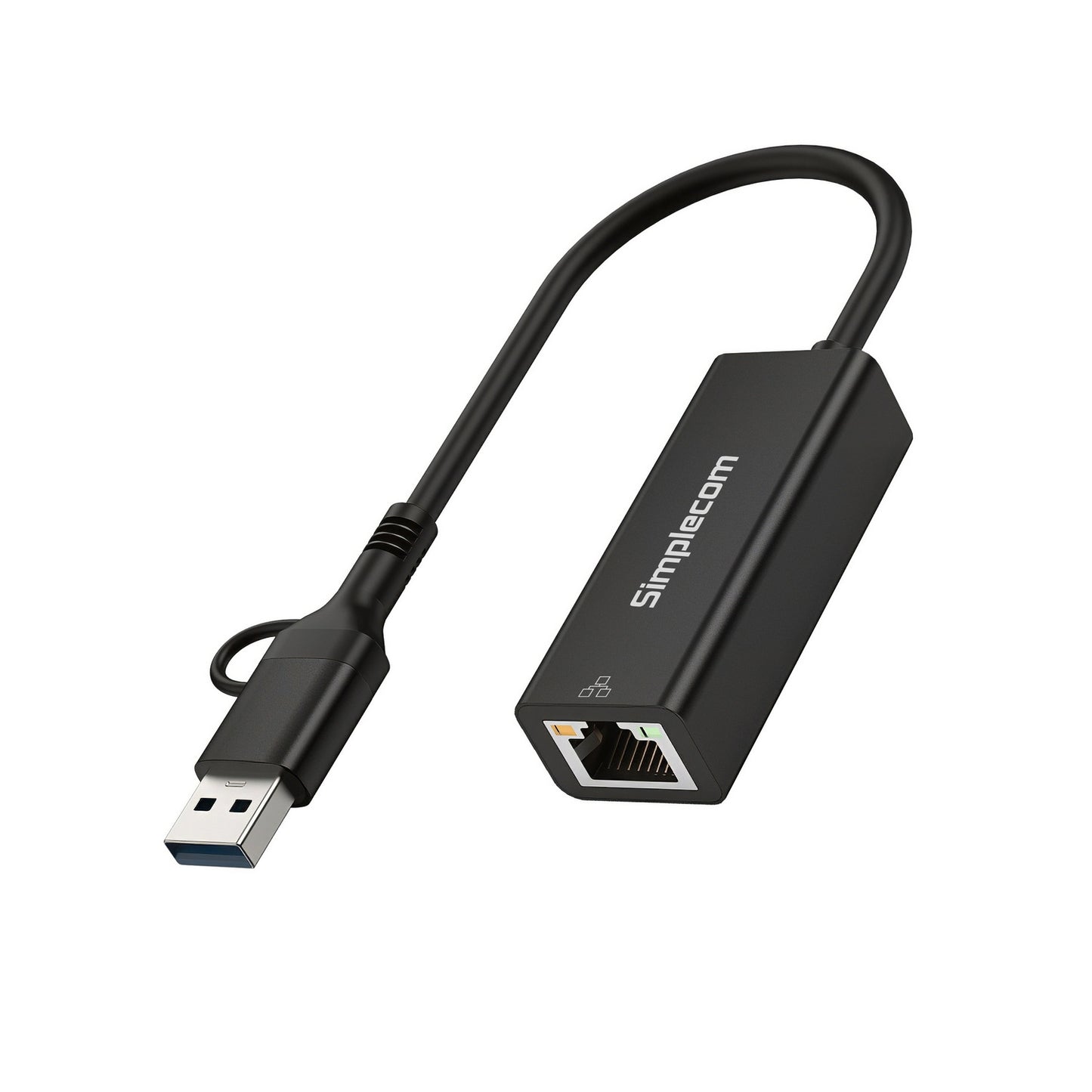 Simplecom NU315C SuperSpeed USB-C and USB-A to Gigabit Ethernet Adapter - Image 2