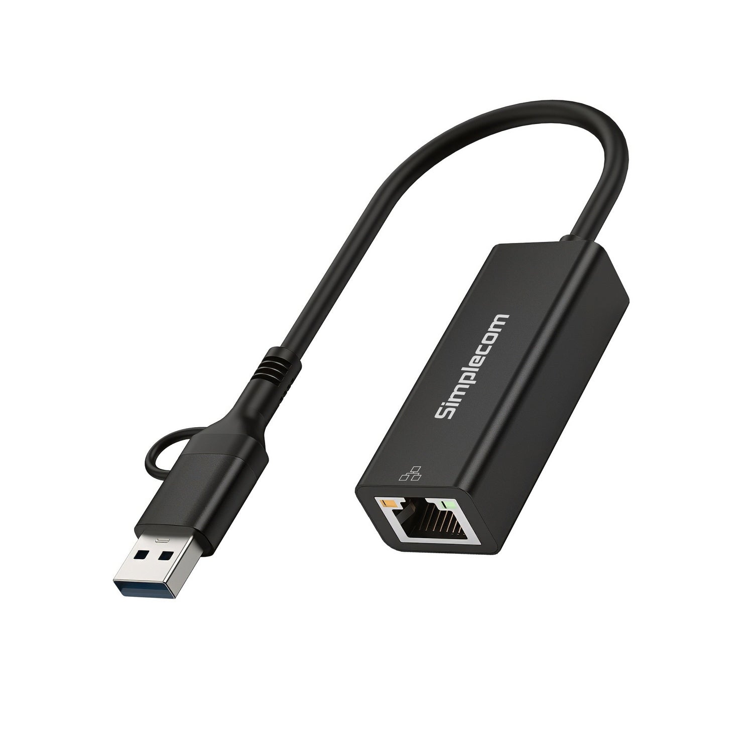 Simplecom NU315C SuperSpeed USB-C and USB-A to Gigabit Ethernet Adapter - Image 2
