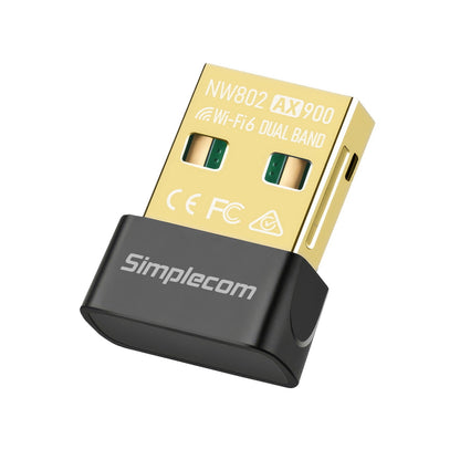 Simplecom NW802 AX900 Dual Band Wi-Fi 6 USB Wireless Nano Adapter - Image 2