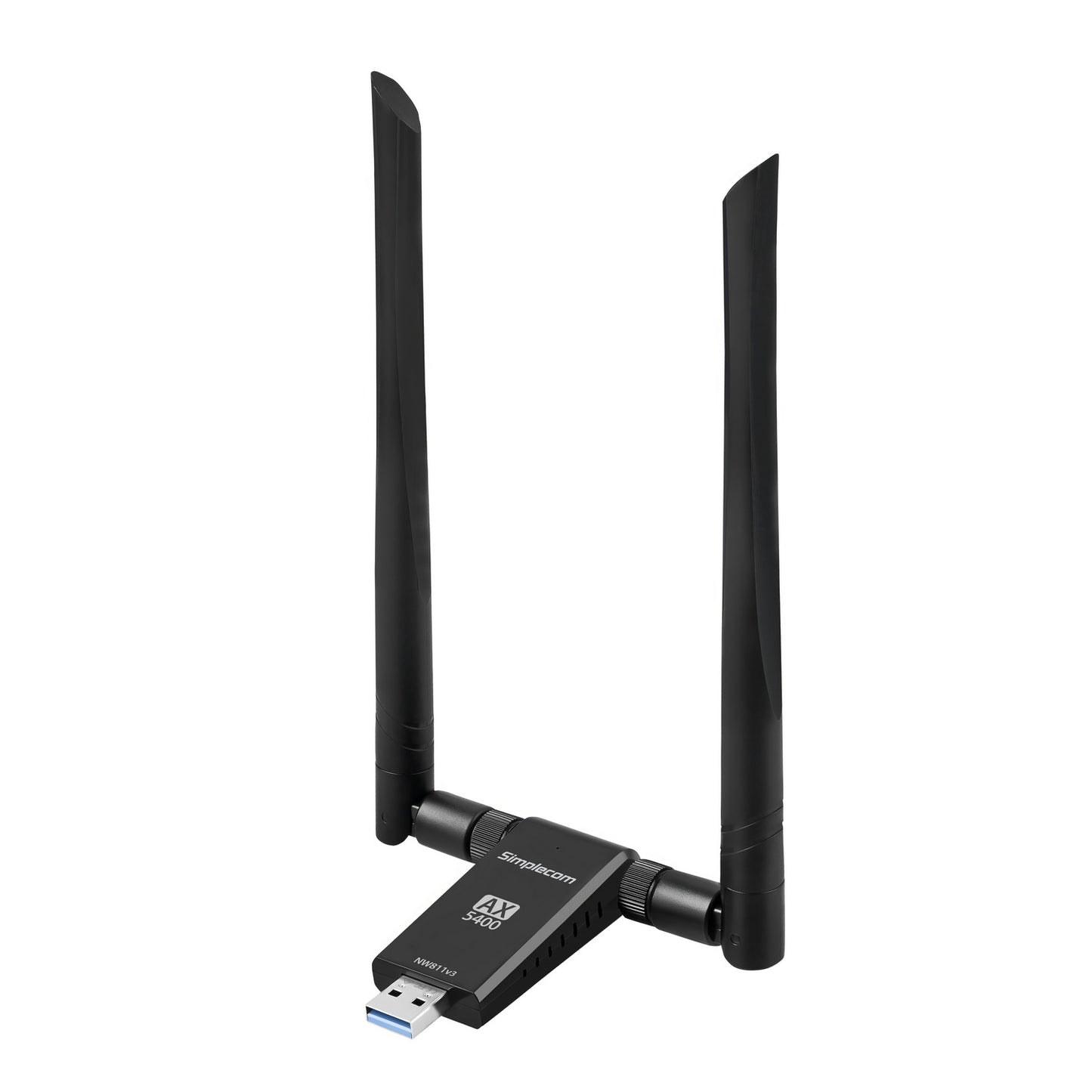 Simplecom NW811v3 AX5400 Tri-Band WiFi 6E USB Adapter with 2x 5dBi High Gain Antennas - Image 4