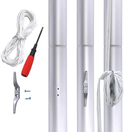 6.2M Australia Sectional Flag Pole Kit Australian Outdoor Aussie Flags Flagpole - Image 3