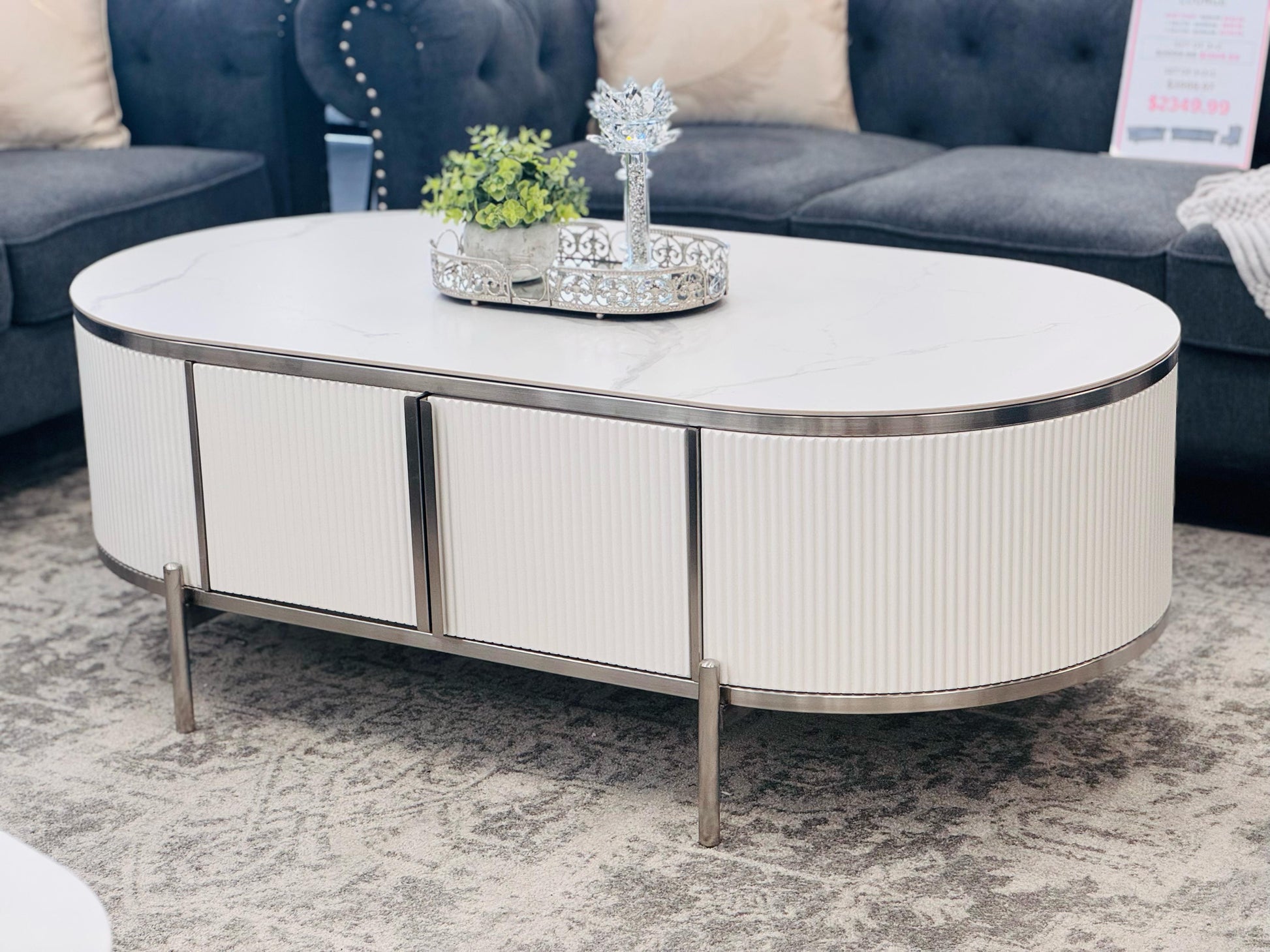 Kingsley Coffee Table - White - Image 2