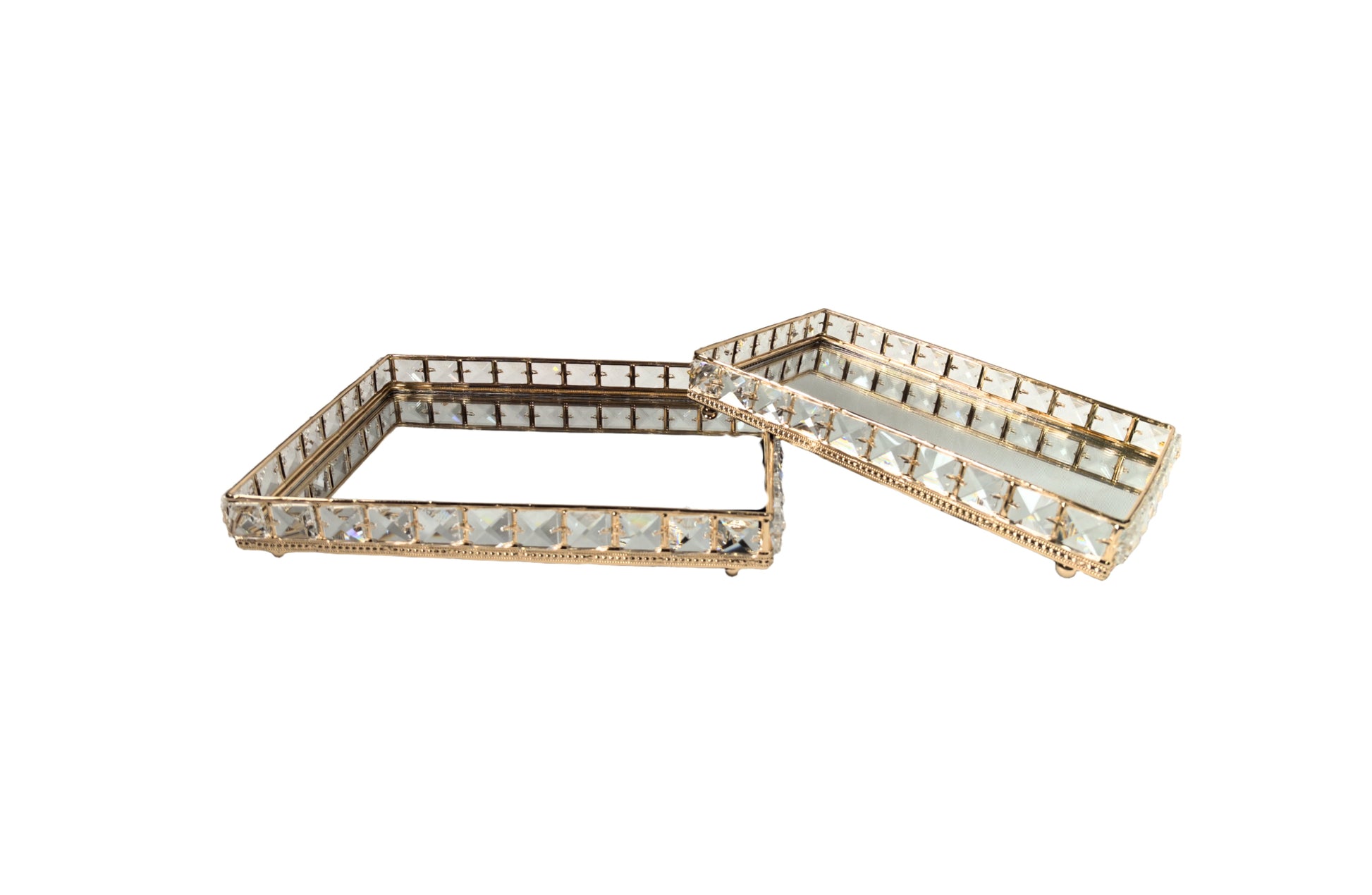 Katie Tray - Rectangle - Set of 2 - Gold