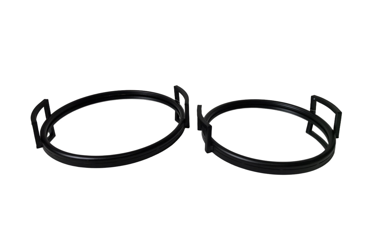 Eliza Round Tray - Small - Black