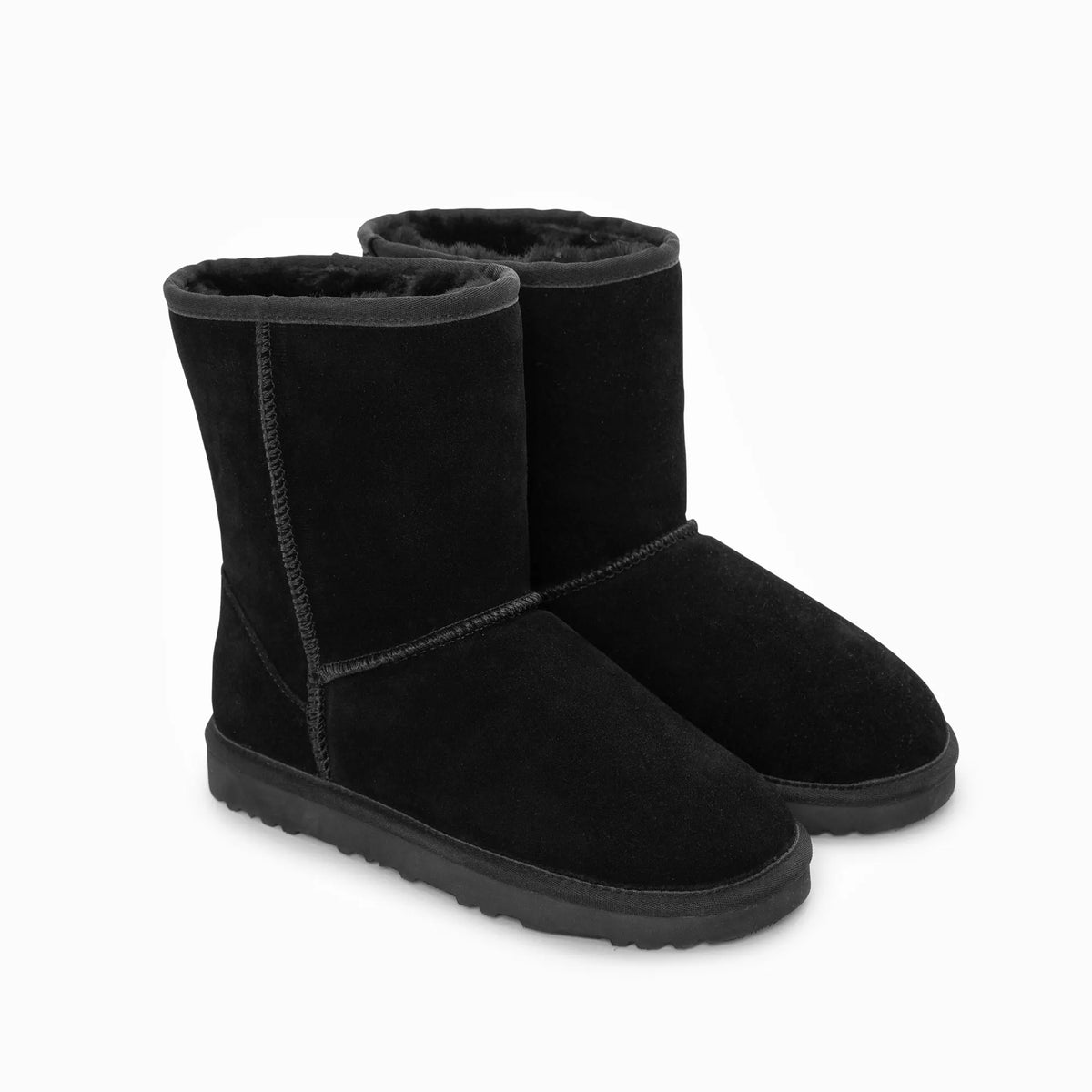 Ugg Boots Genuine Australian Sheepskin Unisex Short Classic Suede (Black, EU41) - Image 6