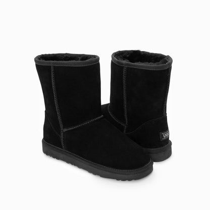 Ugg Boots Genuine Australian Sheepskin Unisex Short Classic Suede (Black, EU41) - Image 7