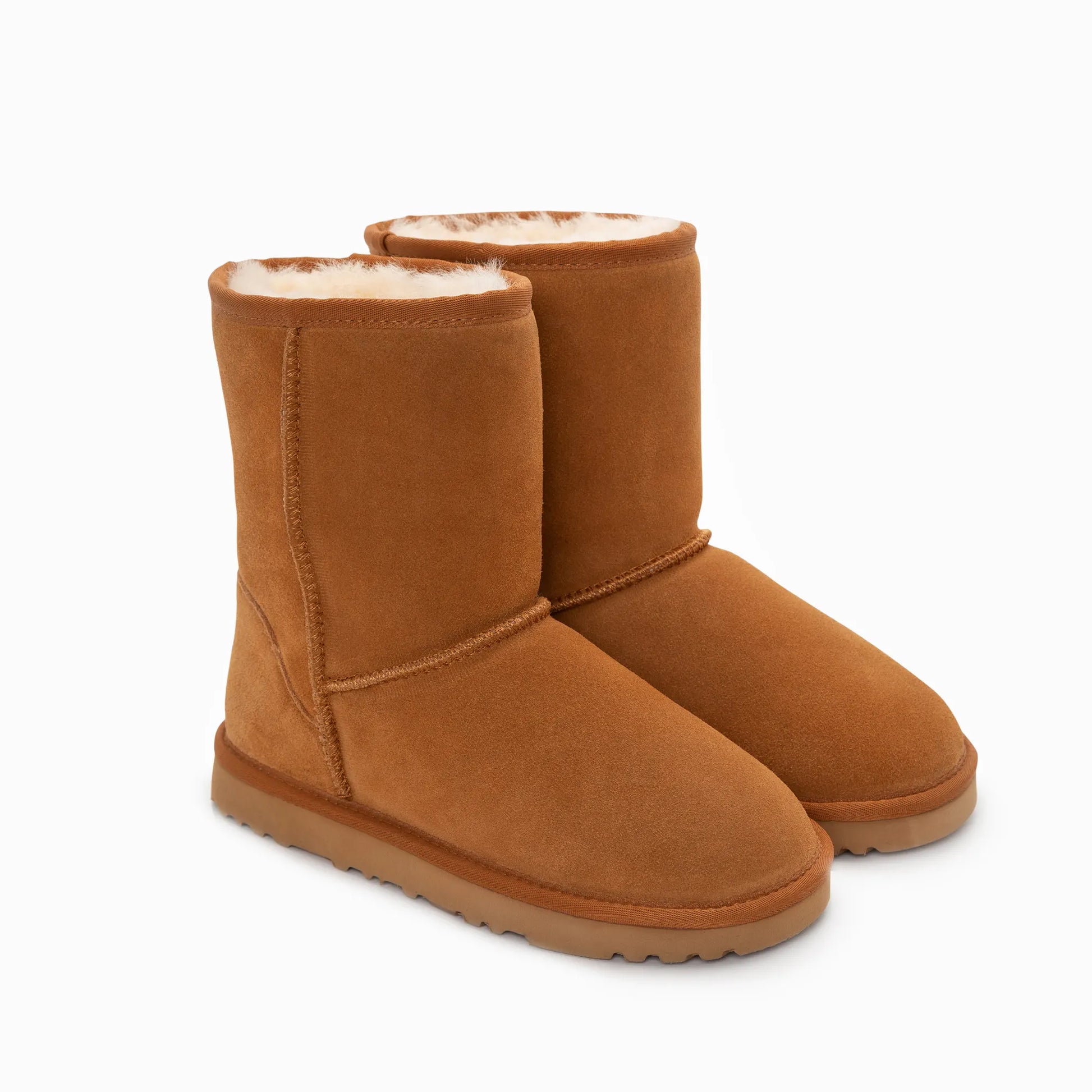 Ugg Boots Genuine Australian Sheepskin Unisex Short Classic Suede (Chestnut, EU42) - Image 6