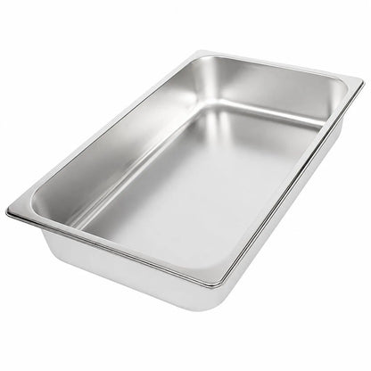 Commercial Stainless Steel GN 1/1 100mm Deep Gastronorm Bain Marie Buffet Steam Table Food Pan with Lid - Image 2