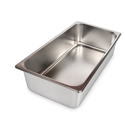 Commercial Stainless Steel GN 1/1 150mm Deep Gastronorm Bain Marie Buffet Steam Table Food Pan with Lid - Image 6