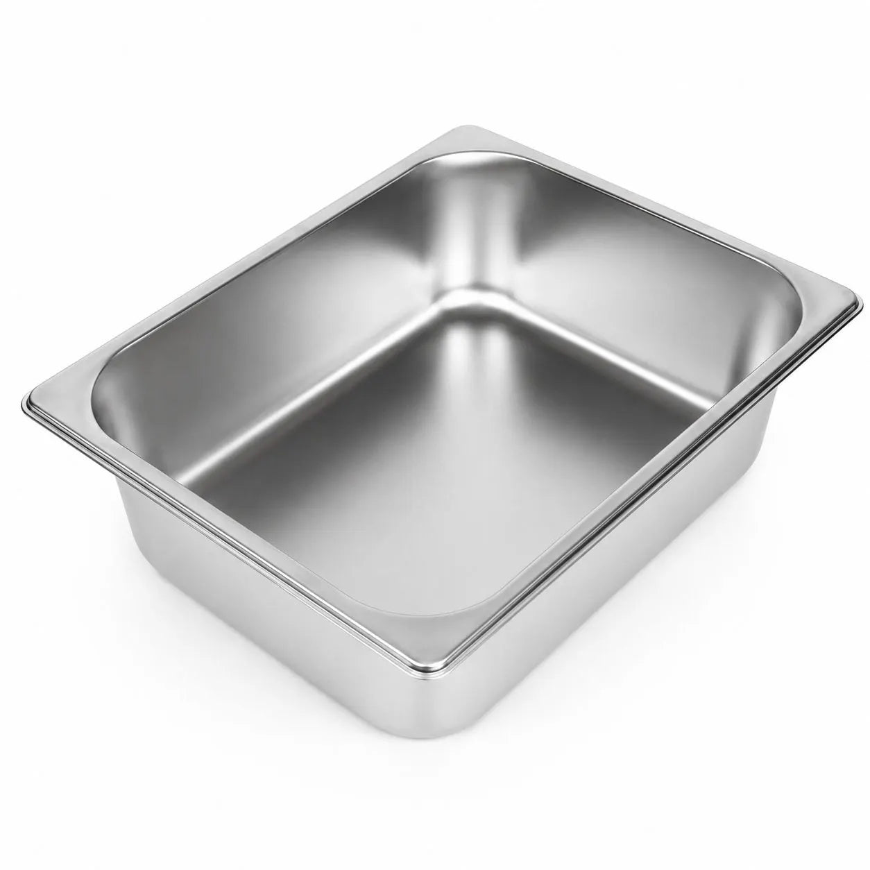 Commercial Stainless Steel GN 1/2 100mm Deep Gastronorm Bain Marie Buffet Steam Table Food Pan with Lid - Image 2
