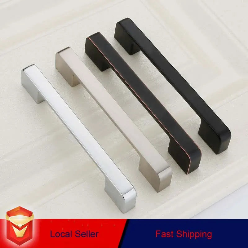 Zinc Kitchen Cabinet Handles Drawer Bar Handle Pull silver color hole to hole size 160mm - Image 2