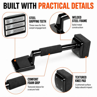 Carpet Knee Kicker Installation Tool with Steel Gripping Teeth & Foam Handle - Image 6