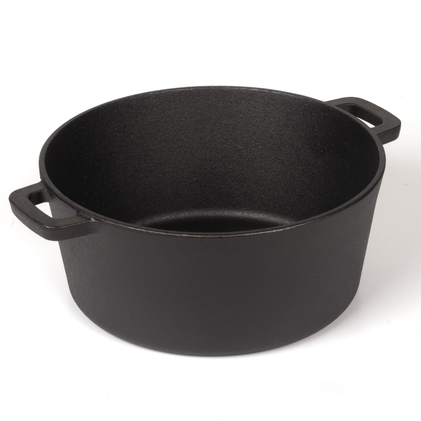 26cm 2-in-1 Cast Iron Dutch Oven & Skillet Set  Pre-Seasoned Dual-Use Pot with Lid Fry Pan, Durable & Versatile Cookware - Image 8