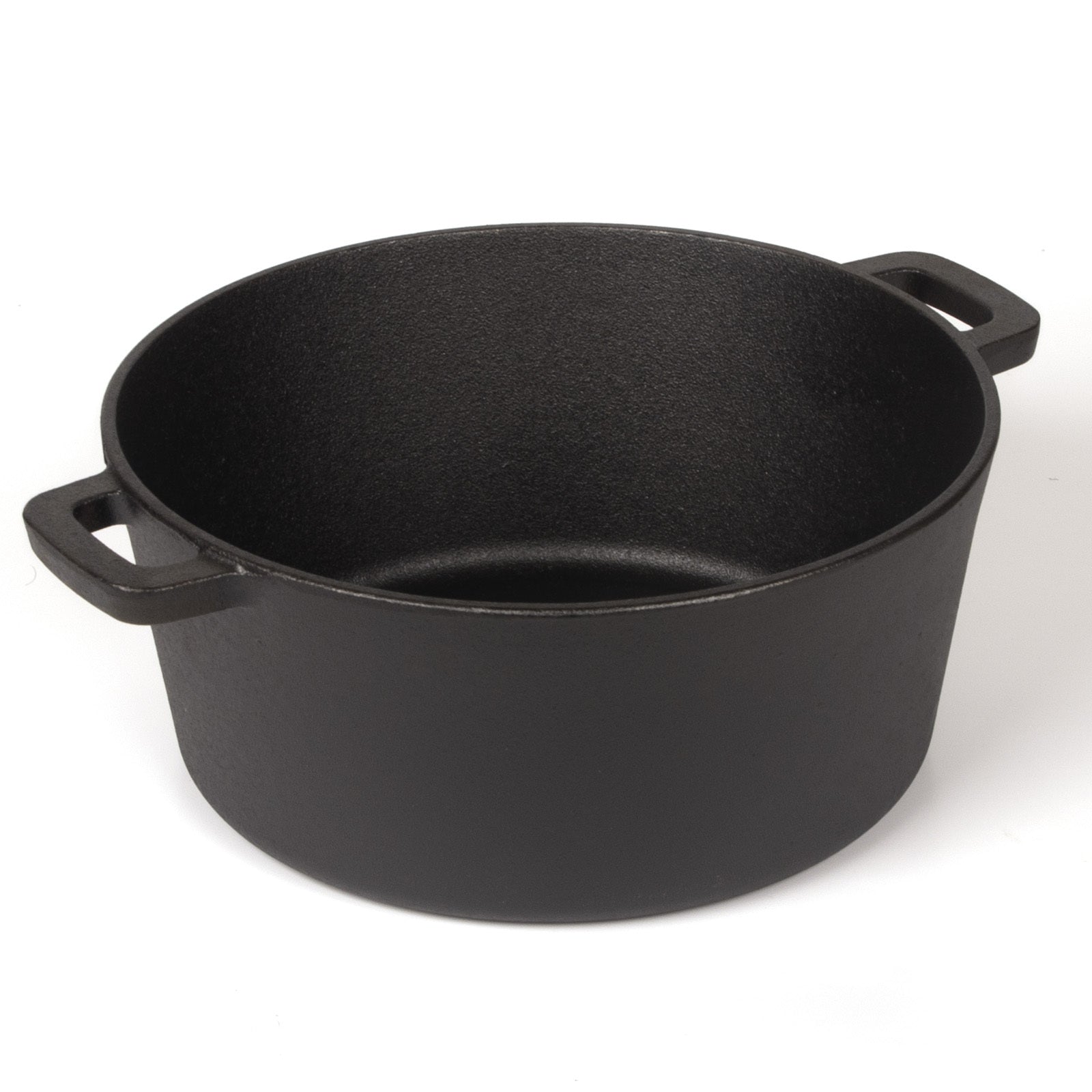 26cm 2-in-1 Cast Iron Dutch Oven & Skillet Set  Pre-Seasoned Dual-Use Pot with Lid Fry Pan, Durable & Versatile Cookware - Image 8