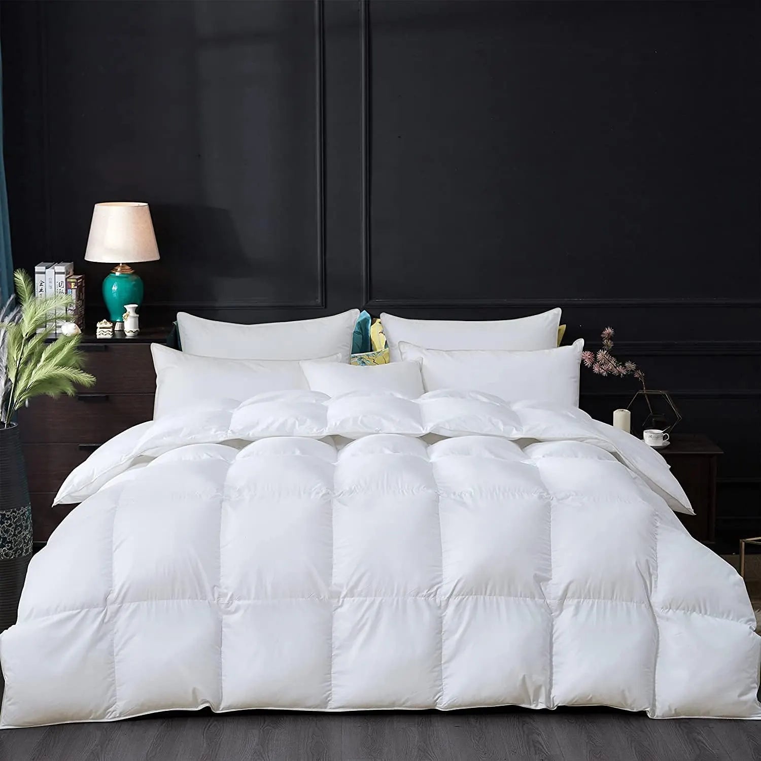 Hotel Quality 400 Gsm Microfibre Duvet Insert with Box Stitching - Queen size 210cm x210 cm  - Image 2