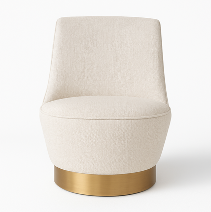 Interior Ave - Chateau Swivel Accent Chair - Vanilla Oat - Image 4