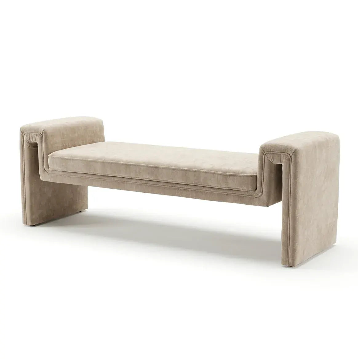 Interior Ave - Solace Textured Bench - Natural Taupe - Image 2