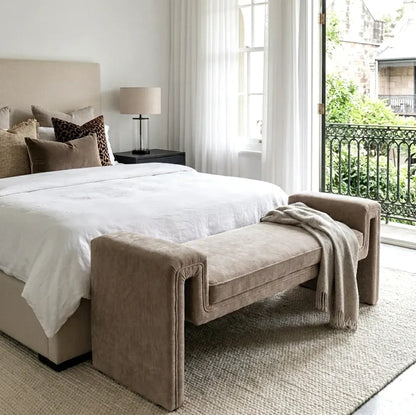 Interior Ave - Solace Textured Bench - Natural Taupe - Image 3