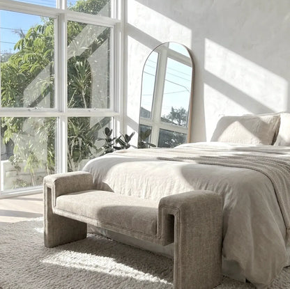 Interior Ave - Solace Textured Bench - Natural Taupe - Image 4