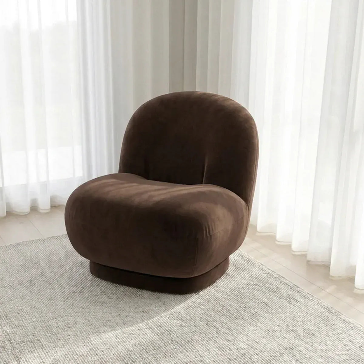 Interior Ave - Cloud Swivel Occasional Chair - Espresso - Image 3