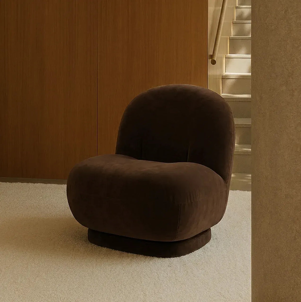 Interior Ave - Cloud Swivel Occasional Chair - Espresso - Image 4