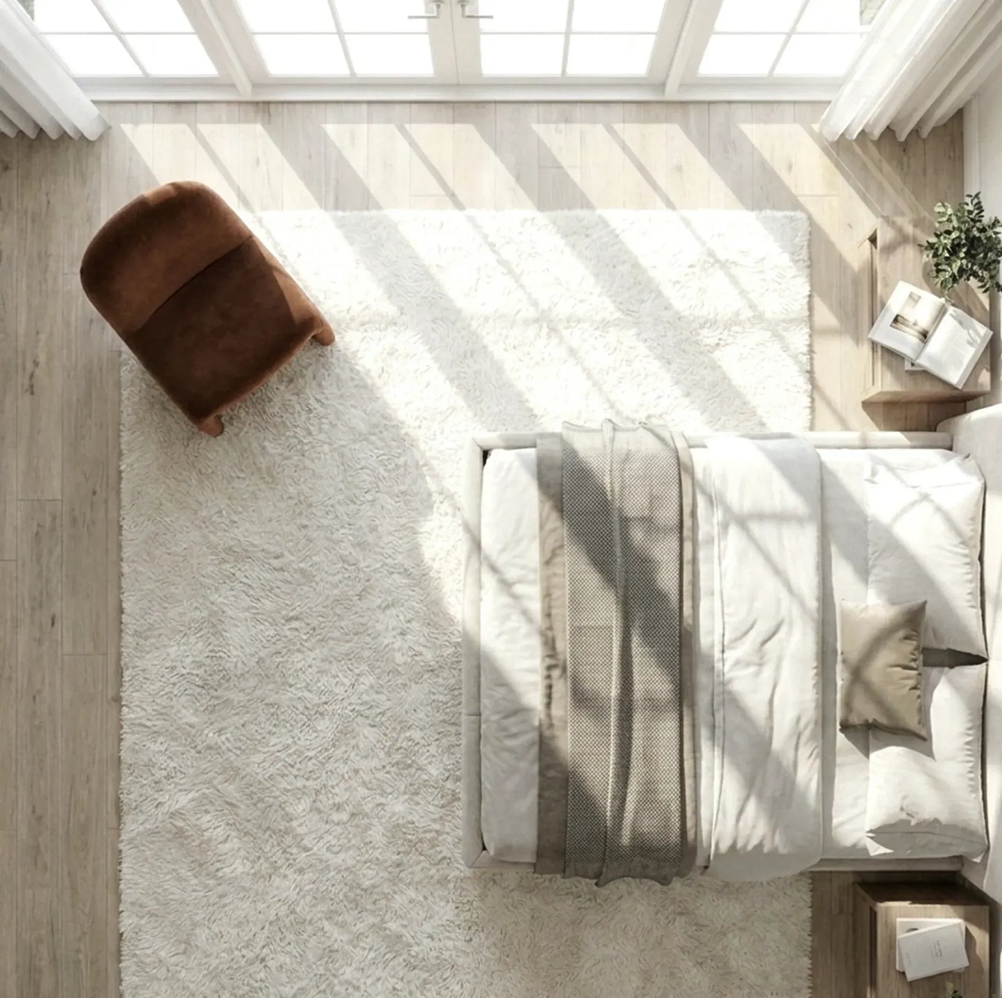 Interior Ave - Haven Curved Armchair - Chestnut - Image 2