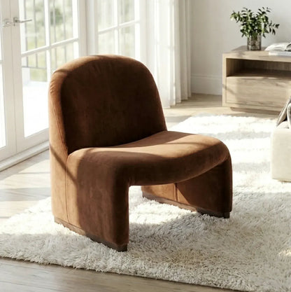 Interior Ave - Haven Curved Armchair - Chestnut - Image 3