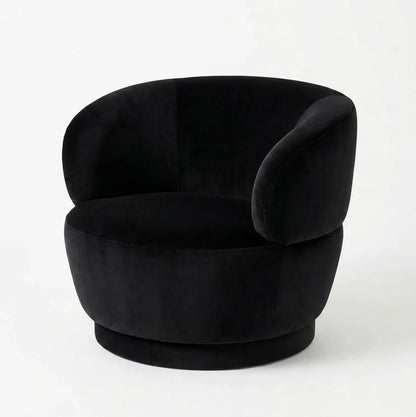Interior Ave - Luna Swivel Armchair - Black - Image 3