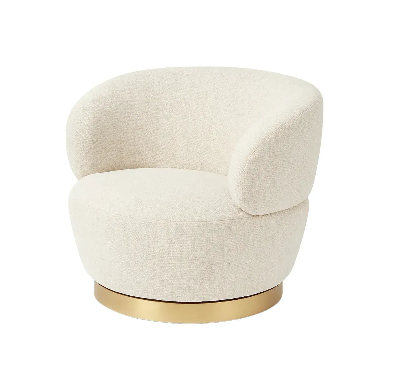 Interior Ave - Luna Swivel Armchair - Vanilla Oat - Image 4