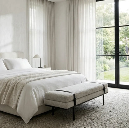 Interior Ave - Porter Bench - Light Grey - Image 3