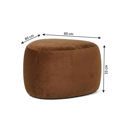 Interior Ave - Cove Pebble Ottoman - Cinnamon - Image 4