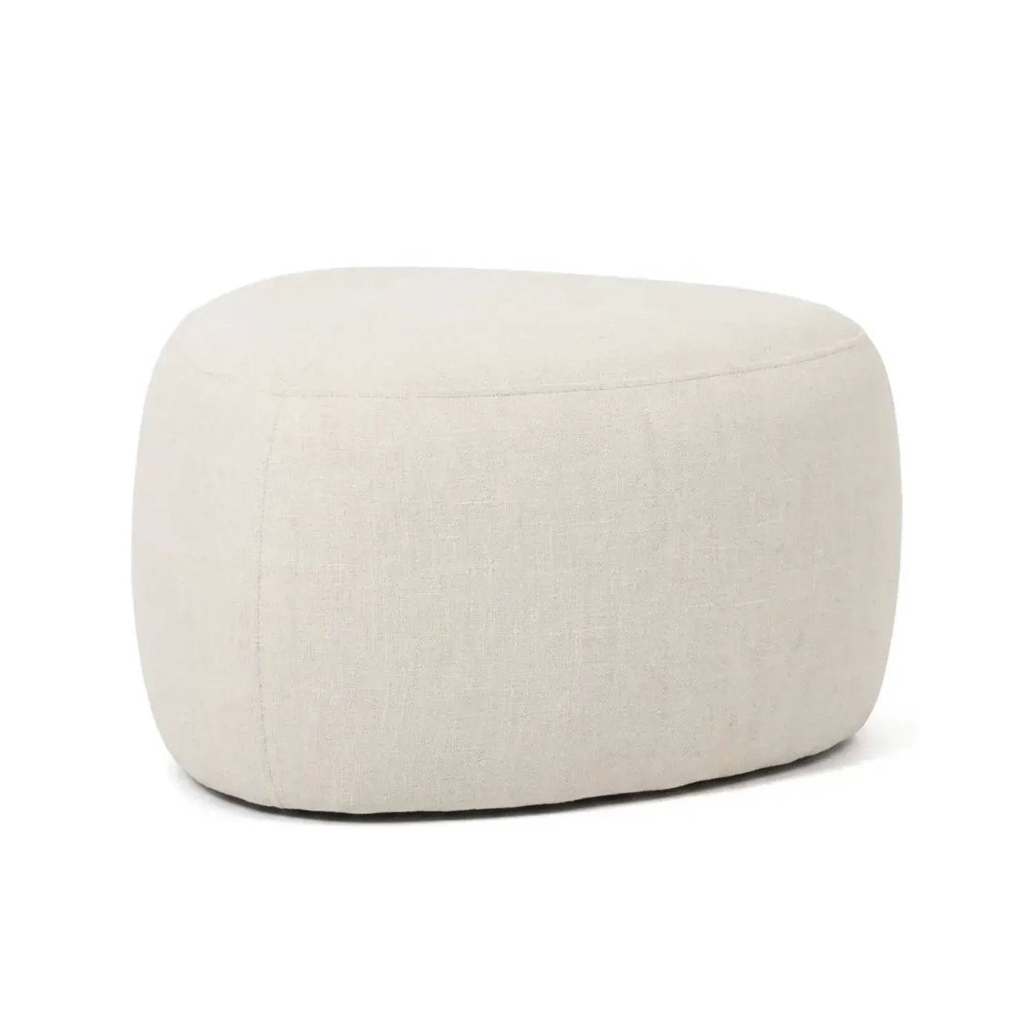 Interior Ave - Cove Pebble Ottoman - Vanilla - Image 2