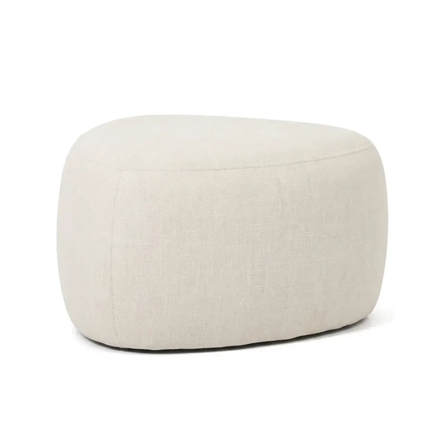Interior Ave - Cove Pebble Ottoman - Vanilla - Image 2