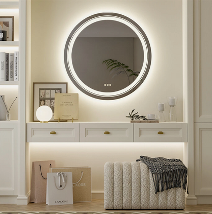 Interior Ave - 90cm Round Frameless LED Bathroom Mirror - Image 8