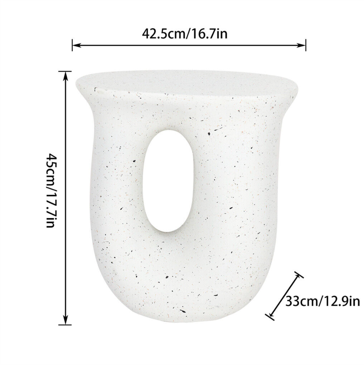 Interior Ave - Cosmo Terrazzo Accent Side Table - Image 3