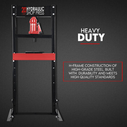 20 Ton Hydraulic Shop Press Workshop Jack Stand Bending Tool - Image 2