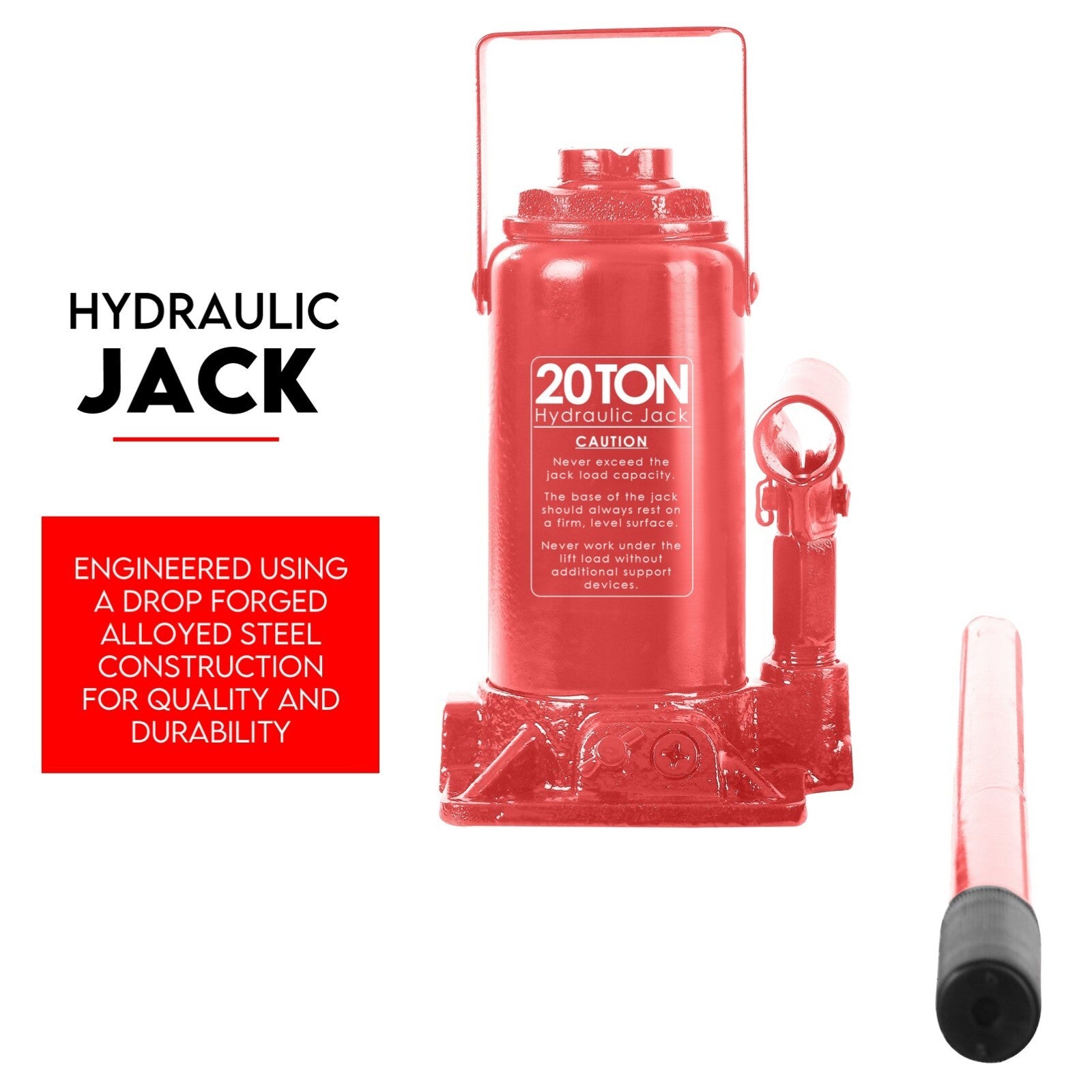 20 Ton Hydraulic Shop Press Workshop Jack Stand Bending Tool - Image 4