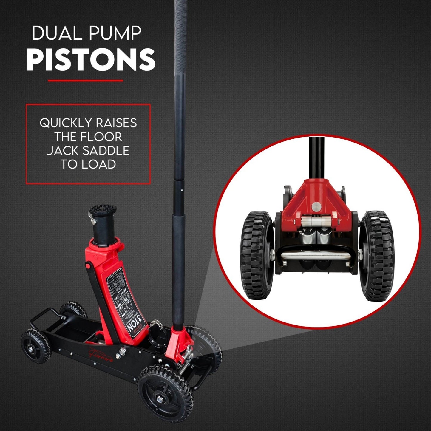 3 Ton Off Road Hydraulic Jack Floor Vehicle Quick Lift for Trucks SUVs - Image 5