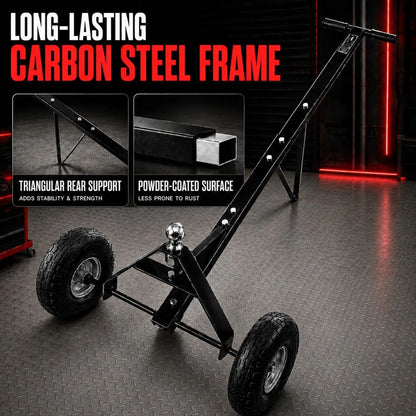 600lbs Trailer Dolly with 48mm Ball Solid Tires Portable Tow Dolly Wheel Tow - Image 4