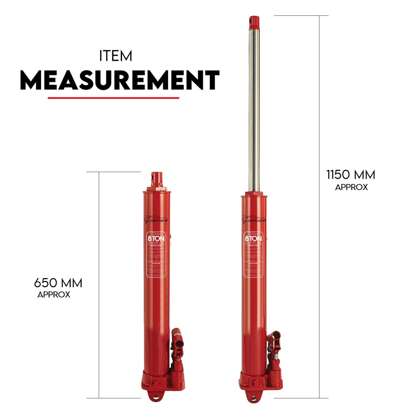 8 Ton Hydraulic Ram Jack Lift Shop Crane Engine Hoist Lifting Double Dual Pump - Image 2
