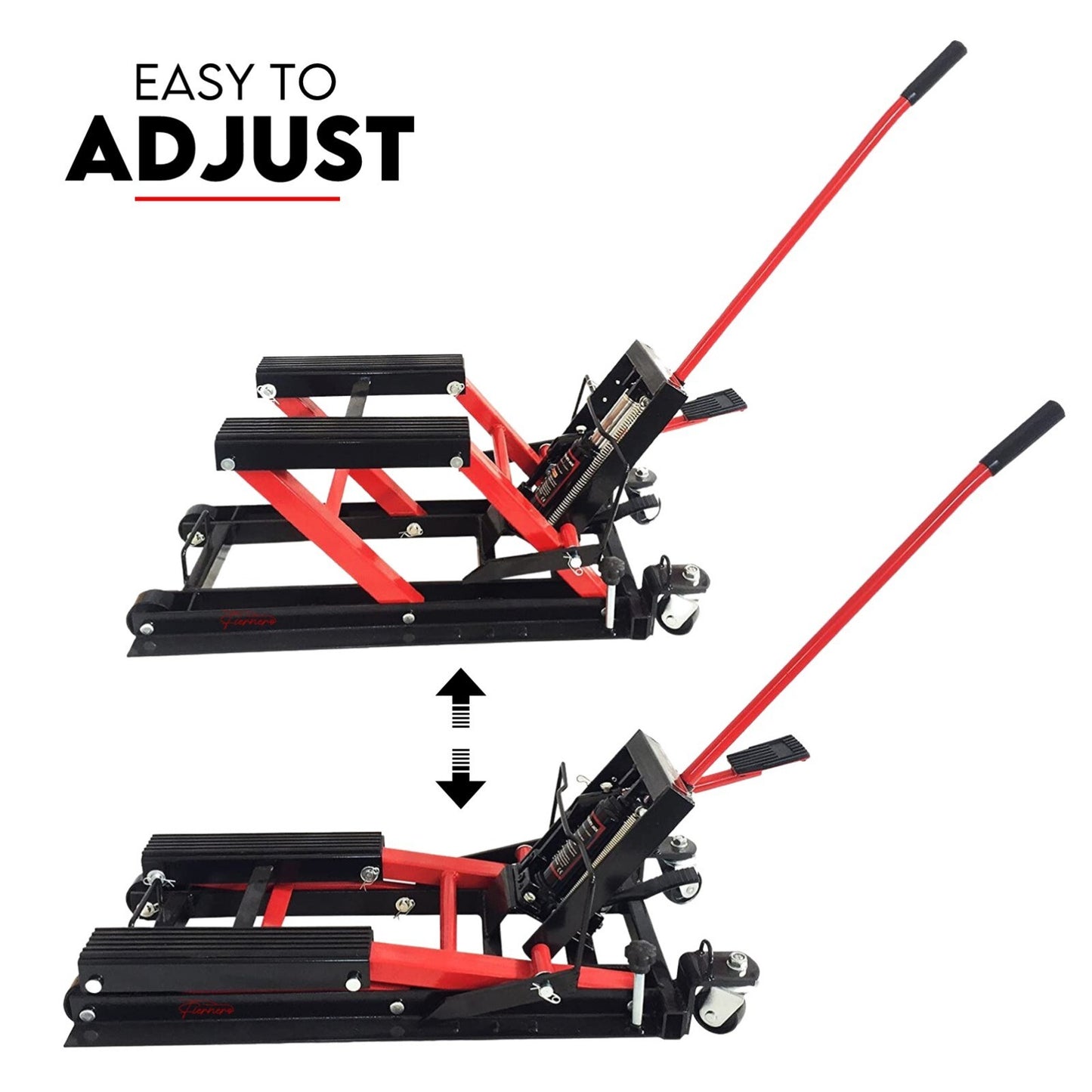 Low Profile Motorcycle ATV 680kg Motorbike Hydraulic Jack Stand Tie Down - Image 5