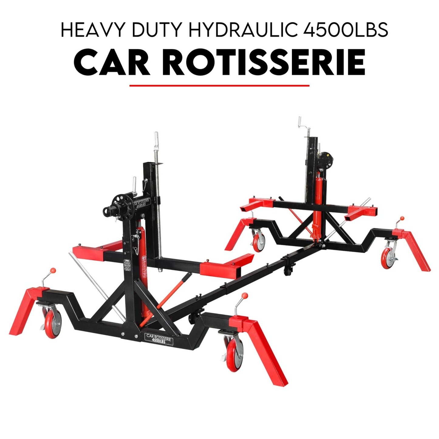 Car Rotisserie Heavy Duty 4500LBS Auto Boat Frame Body Repair Restoration